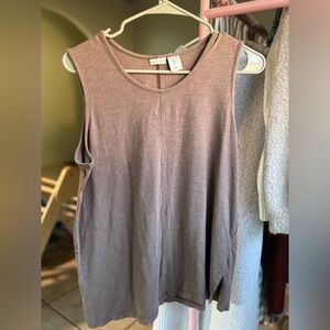 Max Studio Brown Sleeveless Tank Top